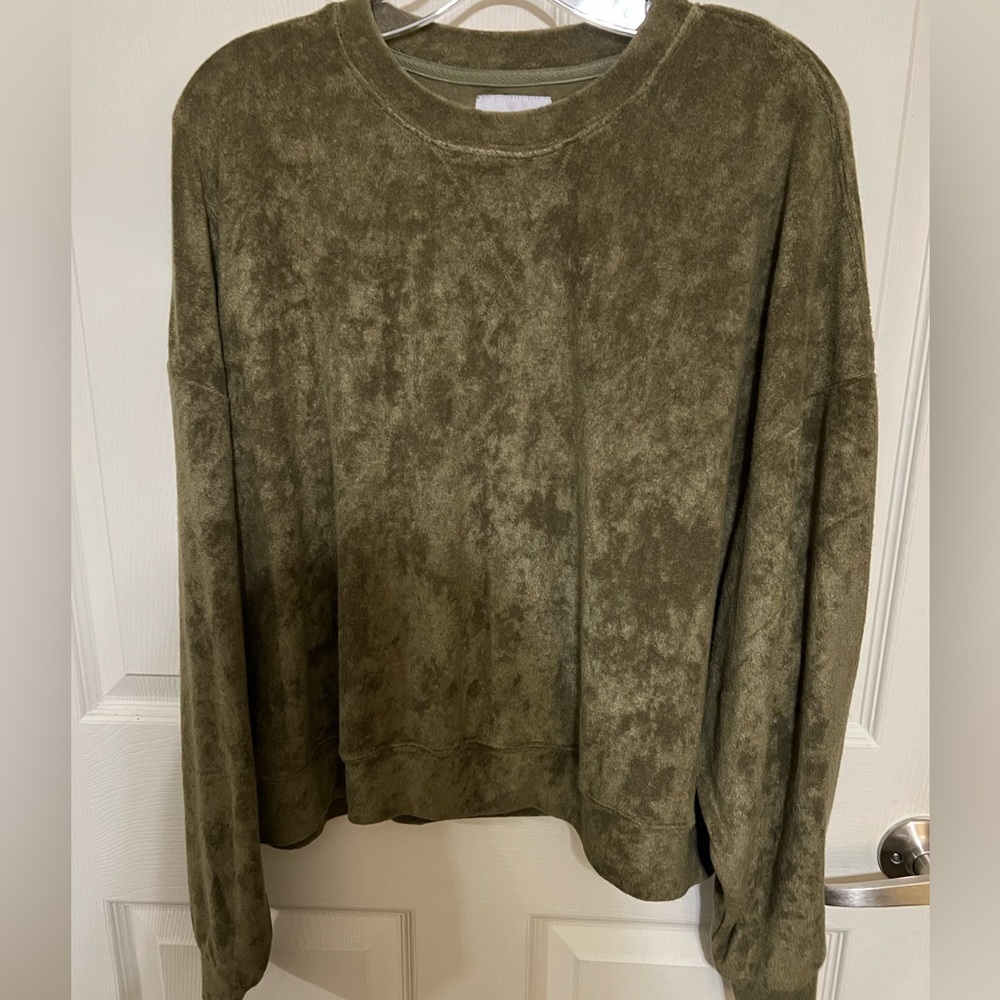 Allfenix Terry Towel Sweater NWT sz L